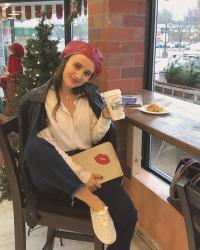 A Red Beret for a New Year's Coffee Break