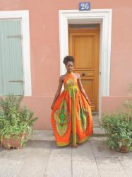 Ma maxi-robe Dashiki orange