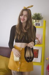 How to style a yellow skirt