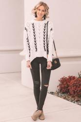 Lace Up Sweater