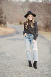 style solutions: sock booties and cropped jeans.
