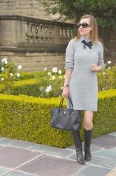 A Grey Sweater Dress for Grey Days