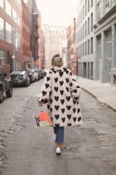 I HEART NYC // FAUX FUR COAT