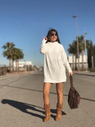 White Sweater Dress