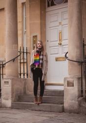 The Burberry Rainbow Scarf Outfit
