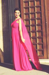 Vestido fucsia para evento