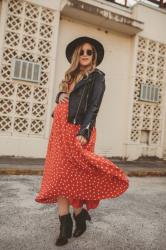 Leather & Polka Dots