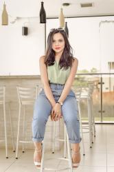 #meujeansdamyller Blusinha de poá