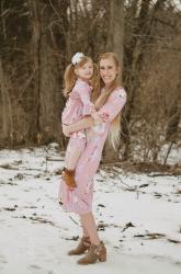 Mommy And Daughter Matching Dresses!