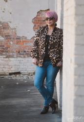 Leopard Print Blazer & Jeans