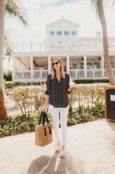 The Best Navy Polka Dot Finds