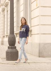 Sweatshirt And High Heels