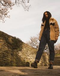 FAUX FUR COAT, SUNSET AND LOW-ANGLE SHOTS