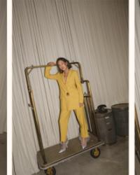 Yellow Matching Suit for NYFW