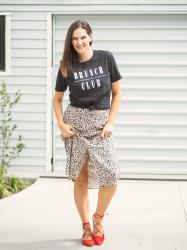 1 item, 3 ways: Kmart Animal Print Skirt