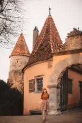 At Rothenburg's Castle Gate