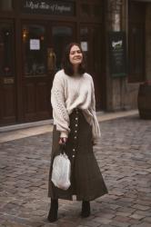 Combo jupe longue et pull oversize