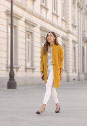 Mustard Coat & Leopard Flats