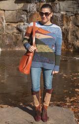 {outfit} The Autumn Cashmere Landscape Sweater (Again)