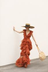 CAROLINA SANTO DOMINGO BAG & ERIC JAVITS BEY HAT