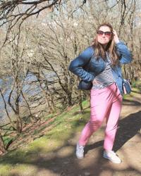 Navy + pink