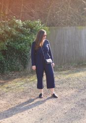 Navy Jumpsuit Outfit