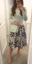 Mint Green Floral (Workwear)