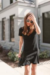 Black Short Sleeve Dress