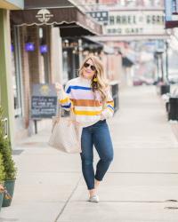 Striped, Happy Sweater for Spring