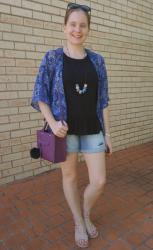 Peplum Tanks, Kimonos and Denim Shorts: Summer Mum Style