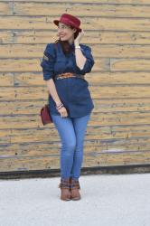 Total look denim : être stylée enceinte