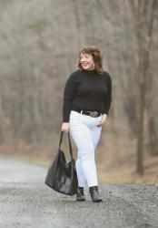 How to Style White Jeans in Winter