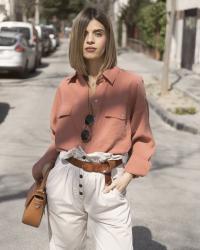 PREGNANT STYLE: PAPERBAG & SHIRT