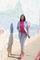 Gingham Power Suit