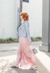 PINK SATIN MAXI DRESS PERFECT FOR EVERY SPRING OCCASION