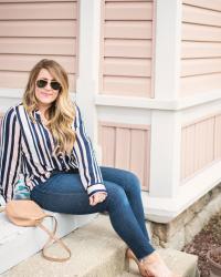 Striped Blush Blouse