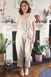 Creamy True Bias Yari jumpsuit for spring