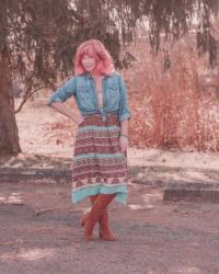 Boho Print Dress & Chambray Shirt: The Sexy Reality