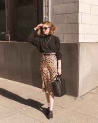 Animal Print, a Turtleneck, and Rainbow Nails