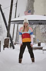 Snow Days in a Colorful Sweater