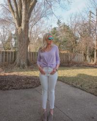 Spring Outfit Idea: Lilac Tunic