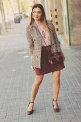 Falda de pana con blazer