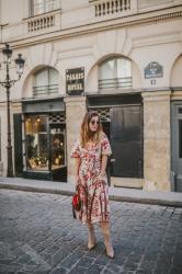 Robe à fleurs Zara – Elodie in Paris