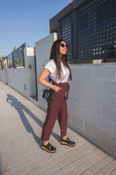 Look con pantalones paperbag