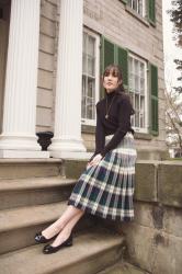 Vintage Plaid Skirt 