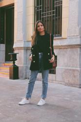 Look con americana negra