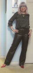 Hemmed and Happy: Black Leather Pants! 