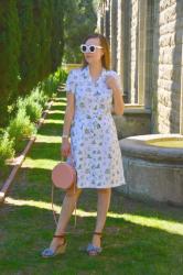 Topiary Dress at Greystone Mansion