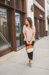 Pink Striped Top