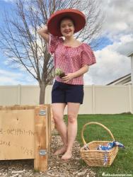 Versatility at Its Finest: Gingham Peasant Blouse